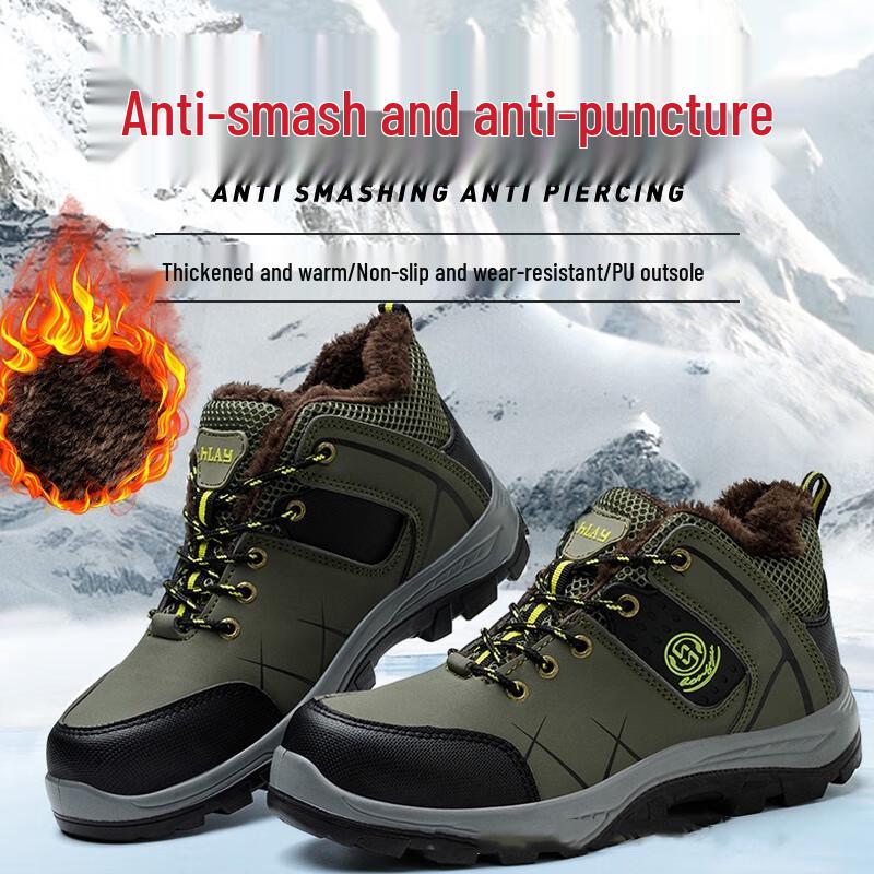 Longchan Winter High-Top Steel Toe Work Boots