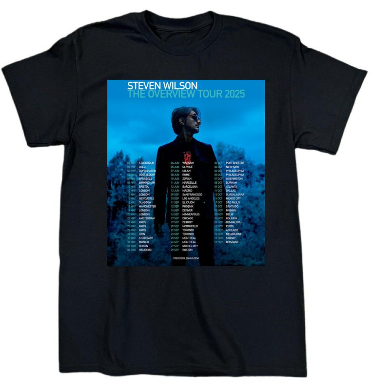 

New The Overview Tour Of Steven Wilson Cotton Black Unisex T-Shirt M