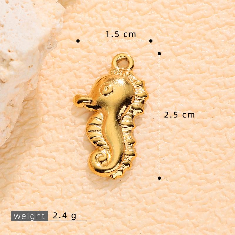 Ocean Series: Seahorse, Mermaid, Seashell, Dolphin, Conch DIY Bracelet & Necklace Charms 