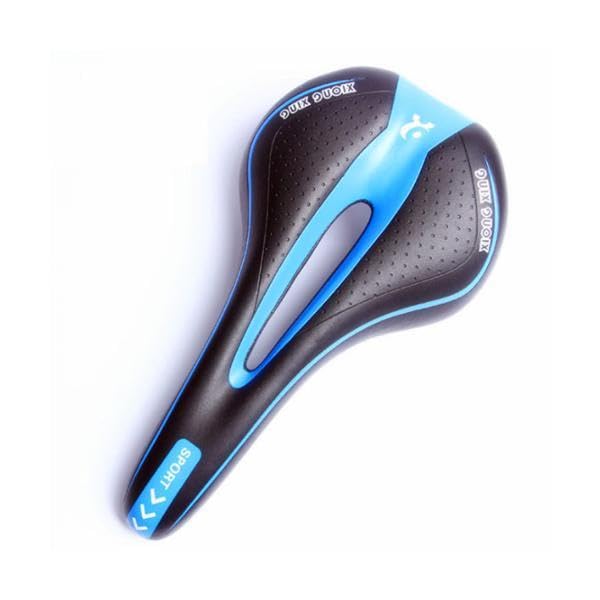 Bicycle Saddle Memory Shock Black x for Road Bikes Cushion, Thick, Comfortable, Foam, Absorbing, Replacement, Slim, Stylish, Blue,