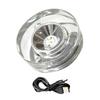 Multicolor LED Illuminated Base With USB Power for Crystals Display and Artwork Showcase Sturdy Plastic Designs