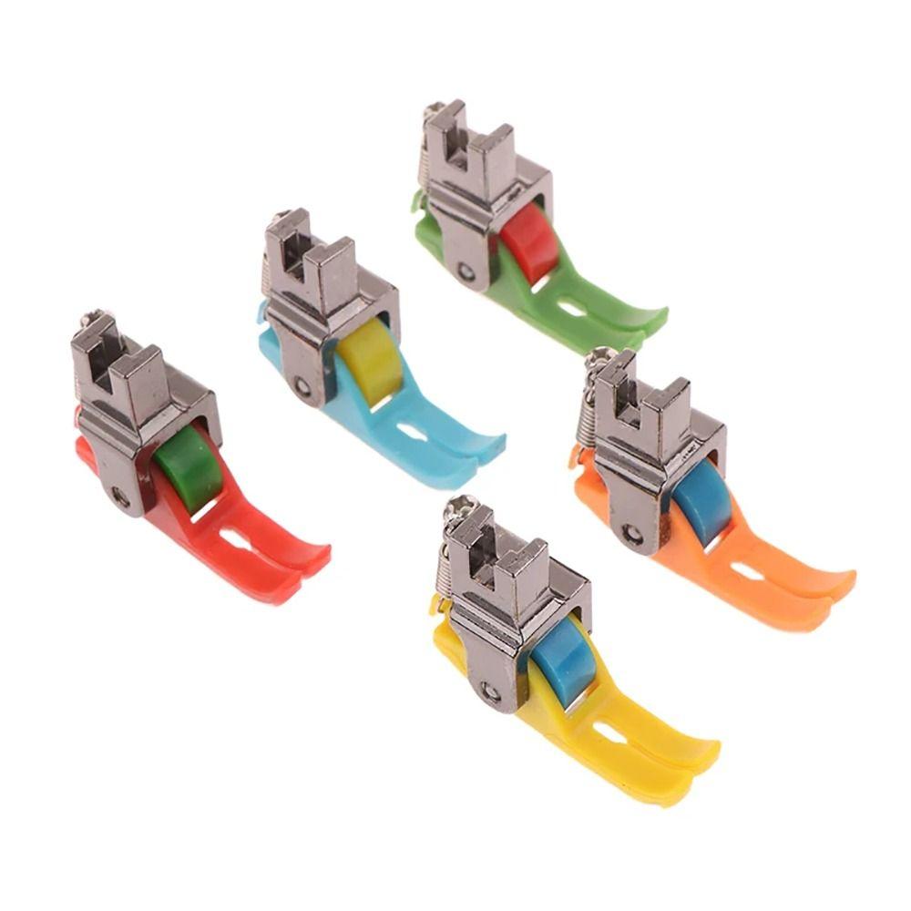 1Pcs Replaceable Narrow Roller Presser Foot Universal Lockstitch Presser Feet Plastic Wheel Sewing Machine Accessories