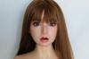 Silicone Figure Head Only, Life-Size, Hair-Treatment Type, with Mouth, for Makeup Practice, Store Supplies, and Display, Includes M16 Studs (#Y48#+165