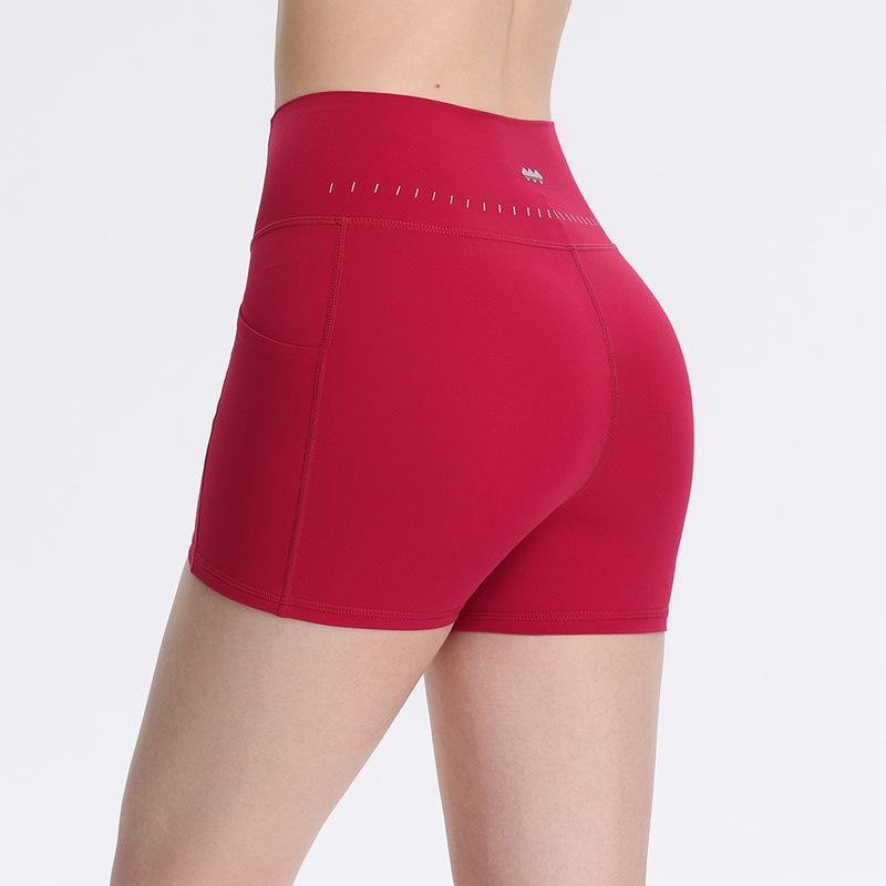 

Спортивные шорты для йоги с карманом, трехточечные шорты, нюдовые, с высокой талией, с эффектом «персиковых» ягодиц, утягивающие живот леггинсы, детские шорты, облегающие спортивные штаны XL