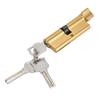 Cylinder Lock Door Locker Core Home Security System Tool Aluminum with Key for Cabinet Mailbox Drawer CupboardGold