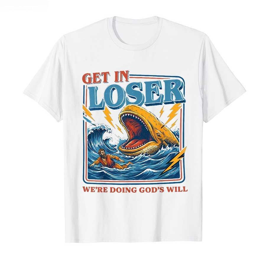 2026 Sommer Stil Spaß Christliches Bibelmuster T-Shirt Hohe Qualität Mode Lässig Atmungsaktiv Herren Rundhals Bedrucktes T-Shirt