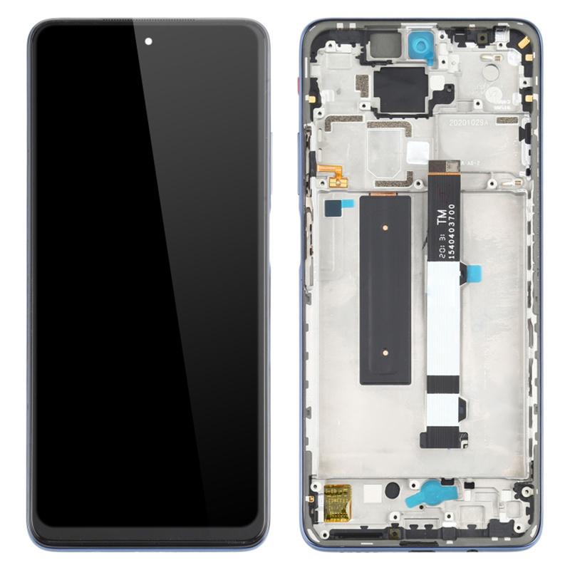 For Xiaomi Redmi Note 9 Pro 5G M2007J17C/Mi 10T Lite 5G M2007J17G Grade C LCD Screen and Digitizer Assembly+Frame Replacement Part (without Logo)