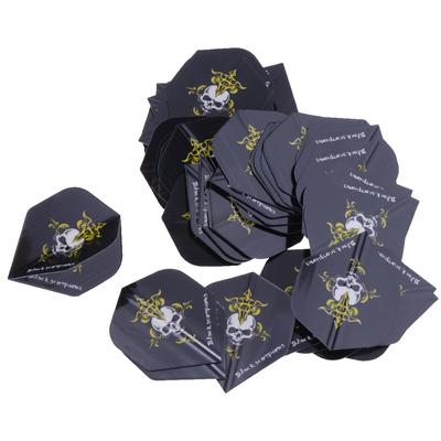 50buc/Set Sortiment Dart Flights Fletches Forma Standard Extra Puternic Galben
