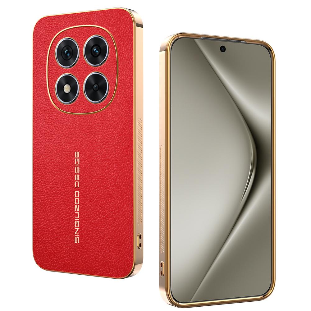 

Классический чехол из кожи личи с гальванизированной рамкой для Xiaomi Redmi 15 15C 14c 14R 13c 12c A5 A4 A3 Note 14S 14 Pro 13 12 11 Redmi 15 5G (169mm)