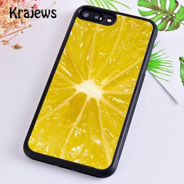 Krajews Lemons Yellow Fruit Pattern Phone Case Cover For iPhone 14 5 6s 7 8 plus X XR XS 11 12 13 pro max Samsung S21 S22 ultra