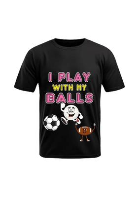 Ich spiele mit meinen Bällen Lustig, Suggestiv, Humorvoll, Unisex Erwachsenen T-Shirt,