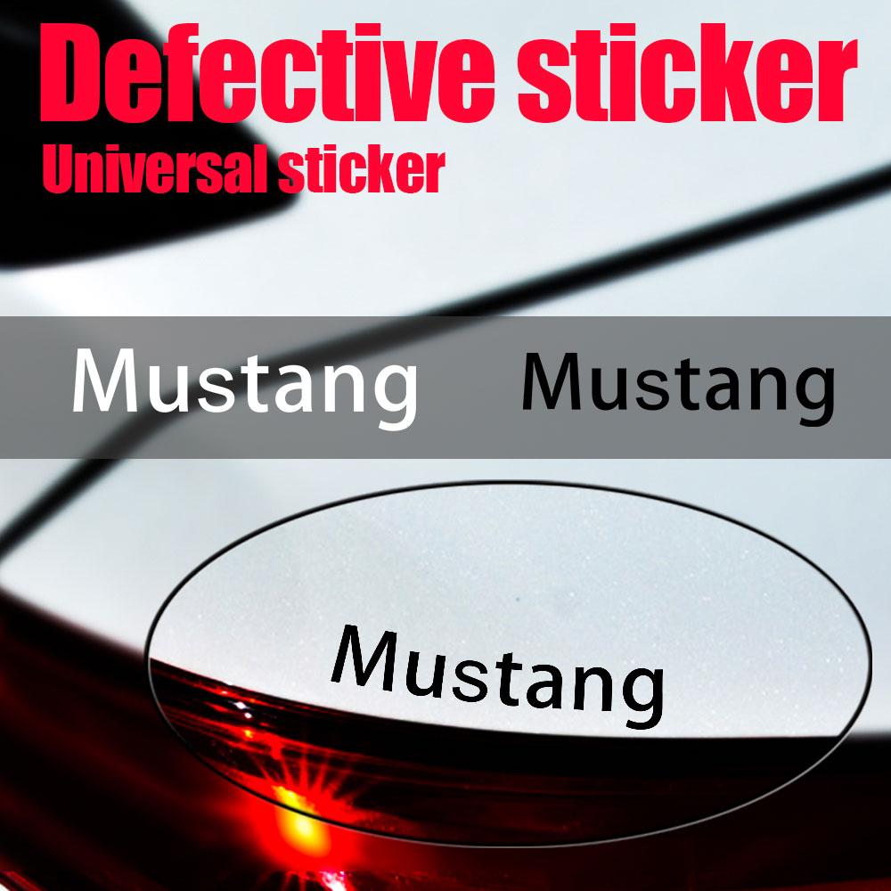 4pcs PVC Car Emblem Stickers Body Trunk Badge Decoration Decals Accessories For Ford Mustang Focus Fiesta Shelby GT350 Kuga Edge APR1