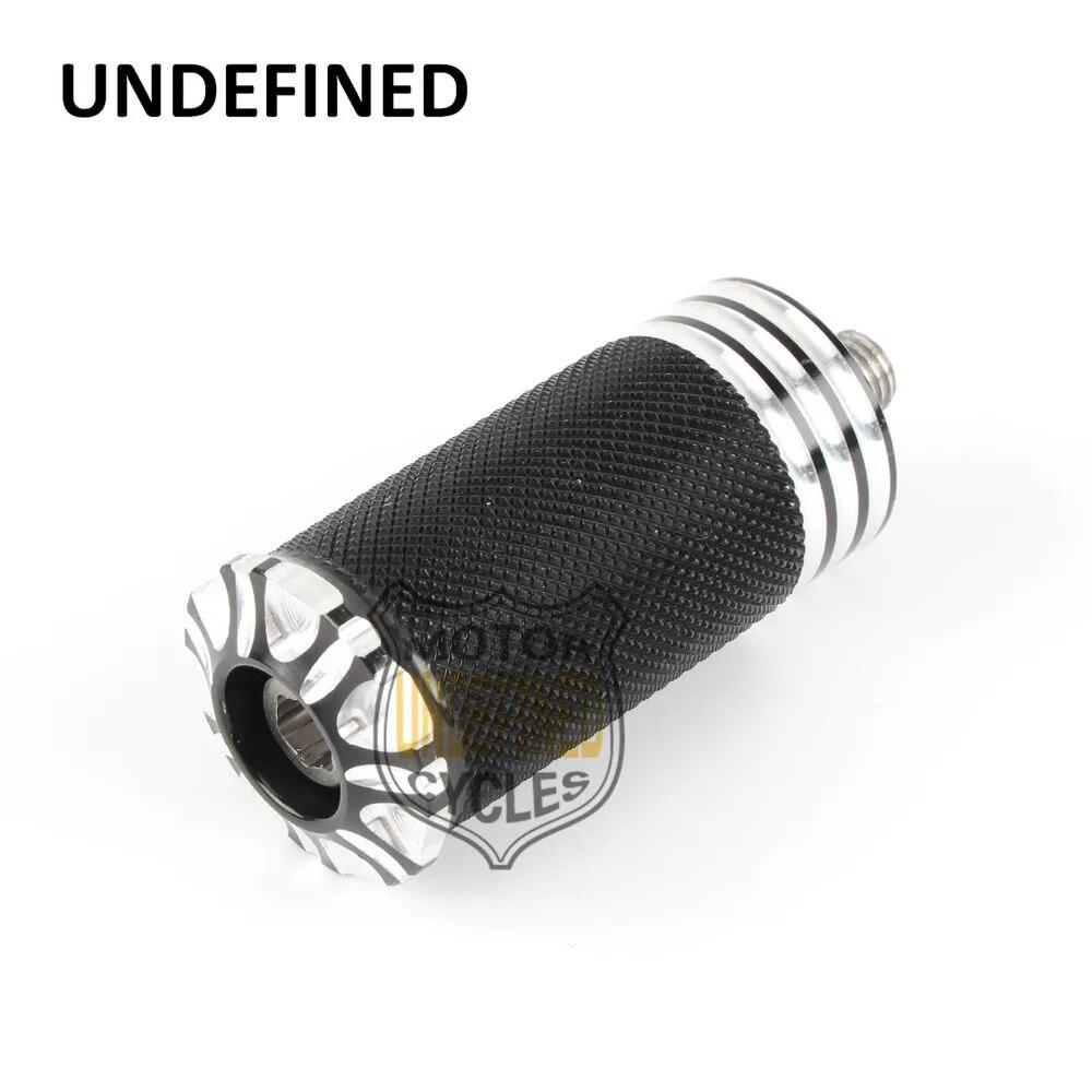 Motocyklové vroubkované Burst řadicí kolíky kolíky na nohy špička pro Harley Touring Road Glide Sportster 883 1200 XL Dyna Softail Fatboy Černá