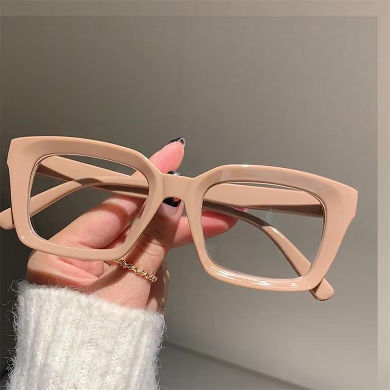 Fashion Square Glasses for Women Classic Blue Light Blocking Men Daily Life Stylish Brand Designer Eyewear