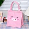 Functional Zipper Bear Panda Rabbit Thermal Insulation Strawberry Handbag Food Storage Bag Women Lunch Bag Picnic Bag