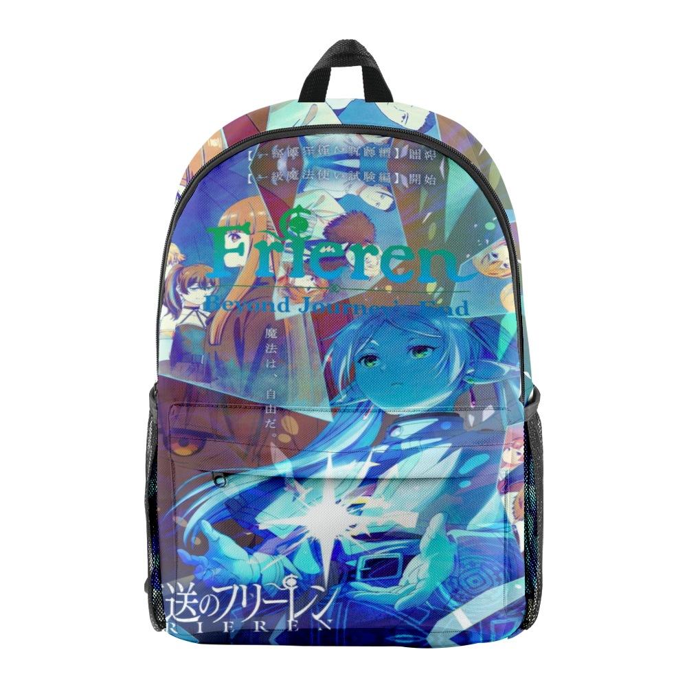 Cartone Animato Novità Giovanile Frieren Zaino Scolastico per Studenti Zaini per Quaderni Stampa 3D Oxford Impermeabile Ragazzi/Ragazze Divertenti Borse da Viaggio