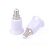 2Pcs E14 To E27 E14-D27 Adapter Conversion Socket Fireproof Plastic Converter Socket Bulb Adapter Lamp Holder Adapter