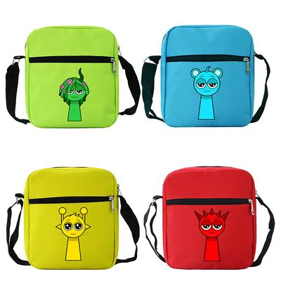 Rhythmusbox sprunki lustiger Cartoon personalisierter Druck Messenger Bag grenzüberschreitender Trend Kinder tragbare Umhängetasche