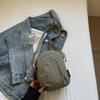 Versatile small bag Crossbody bag Women's casual canvas bag Light commuter cloth bag Men's mobile phone bag