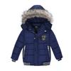 Keep Warm Boys Jacket Autumn And Winter Fur Collar Hooded Kids Jacket Casual Zipper Boy Outerwear 1-5 Years Kids Clothes