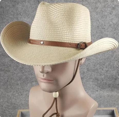 Big Size 62cm Cowboy Hat for Men Women New Foldable Summer Outdoor Beach Jazz Straw Hat UV Sun Protection Travel Fashion Sun Hat