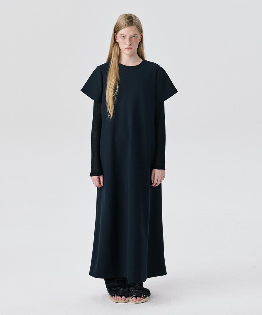 Bundercammer Short Sleeve Ponte Dress_Black
