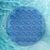 Shower Foot Back Scrubber Silicone Bath Massage Pad Non-slip Shower Mat Back Massage Brush Silicone Foot Wash Body Cleaning Bathing Tool