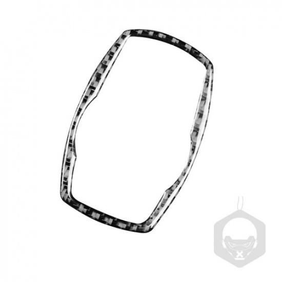 Center Console Media Knob Button Frame Trim Carbon Sticker For BMW M6 E64 08-10