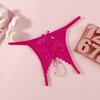 Open Crotch Mesh Lace Briefs Hollow-out Women's Thong Fashion Lace Seamless Panties  Summer Spring