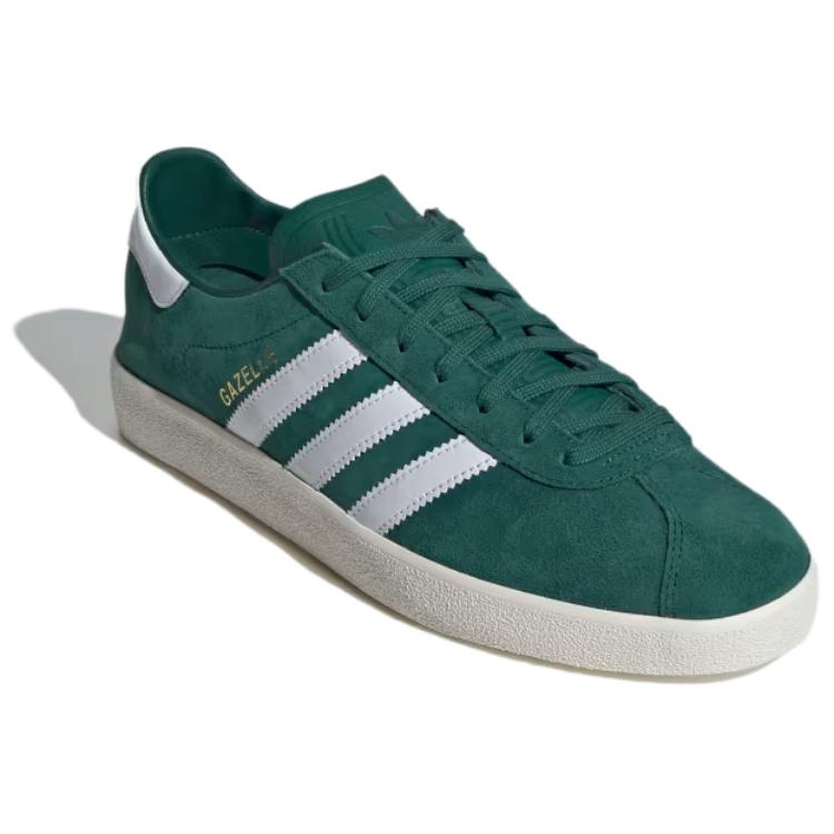 Adidas Gazelle Decon Kolegiální zelená Unisex tenisky Cloud-White Zlatá metalická IE9168