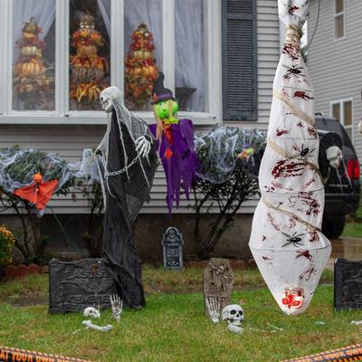 Horror Bloody Body Bag Hanging Scary Corpses Haunted House Decoration For Yard Outdoor