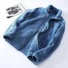 Women's Coral Fleece Stand-Up Collar Jacket - Warm, Loose, Plus Size Cardigan for Autumn & Winter