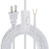 5.1M 16FT Transparent SPT-2 18AWG Cablu de lampă de schimb Cablu de alimentare certificat Comutator cu buton Mufă SUA Cablu prelungitor, Diverse tipuri de cabluri