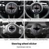 Adesivo per Volante Auto Per Mini Cooper F56 F55 F60 R56 R60 F65 U25 Countryman Adesivi in Pelle PU Accessori Interni Auto