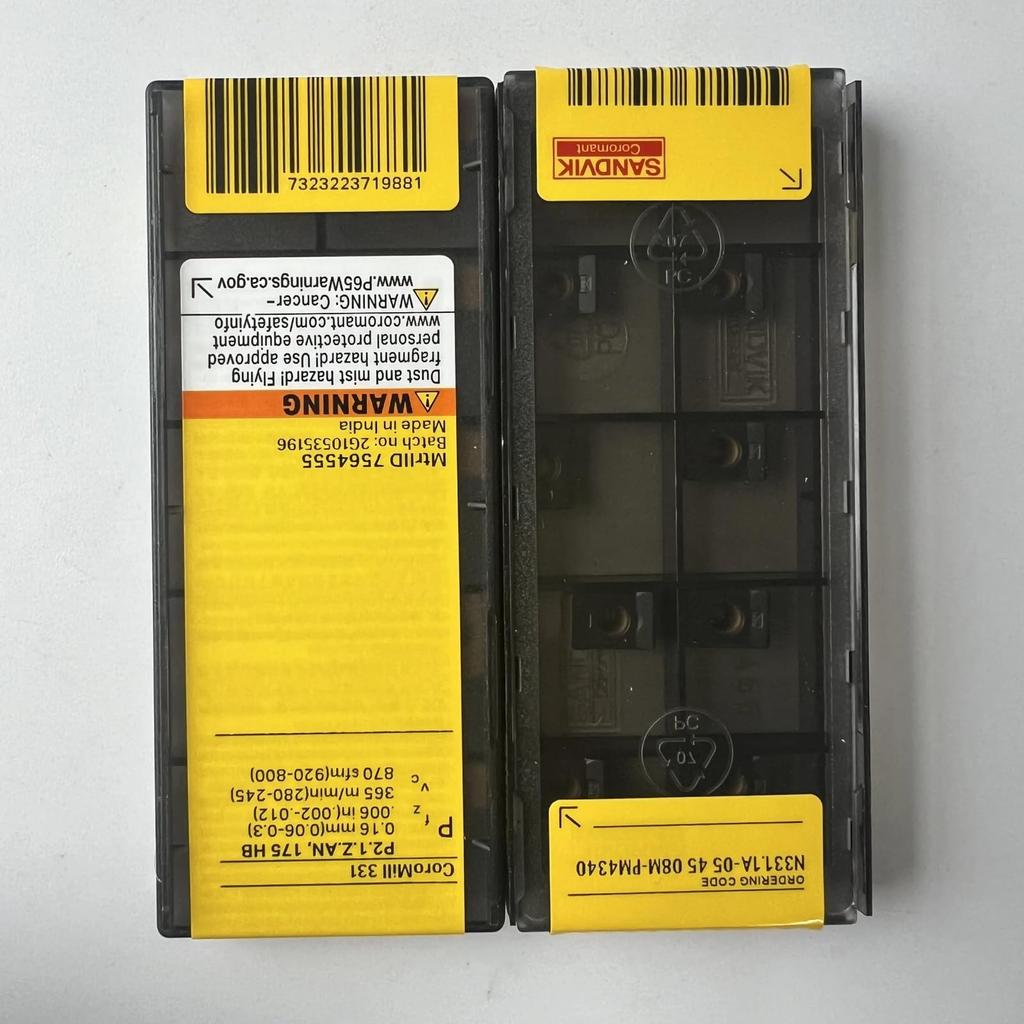 Original Sandvik / N331.1A-054508M-PM 4340 /CNC lathe carbide blade tool 10 Pcs