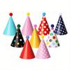 11pcs Colorful Mini Party Hats for Stuffed Animals Pet- Assorted Birthday Hats for Dolls Dogs Cats Rabbits Puppies Pet Toys