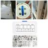 360Pcs Stainless Steel Flat Washer Sealing Ring Washers Assortment Set 8 Sizes