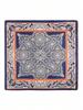 Luxury Retro Women'S Silk Satin Hair 70Cm Square Scarves Fashion Flower Printed Headscarf Designer Scarf Headband