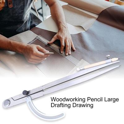 Compasses for Geometry, Compasses for Woodworking, 12inch Precisions Woodworking Compasses with Wing Divider and PencilHolder