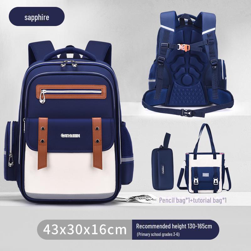 Cloud Schoolbag: Large Capacity, Lightweight Backpack for Grade 1-6 Boys & Girls