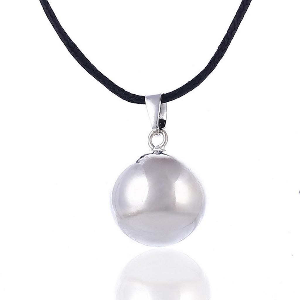 110cm Silver Beaded Maternity Necklace Harmony Ball Necklace for Anniversaries 1