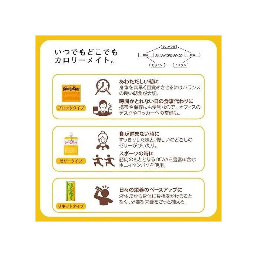 Otsuka Pharmaceutical Calorie Mate Block Fruit 80g 4 sticks x 8 packs