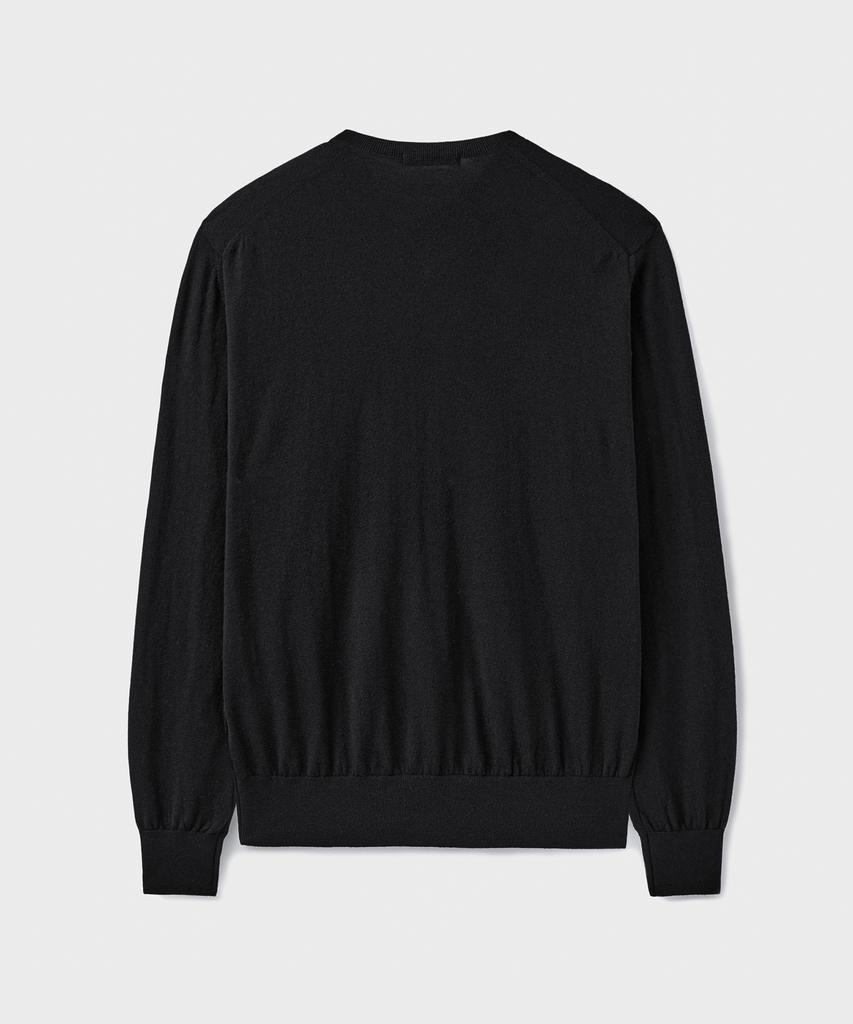 Beulaendideu [Superior] Essential Superfine V-Neck Knit [Black]