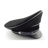 Fashion WWII German Army Elite Officer Wool Hat Cap Black Large Brimmed Engraved Cap Collection High Quality Hat