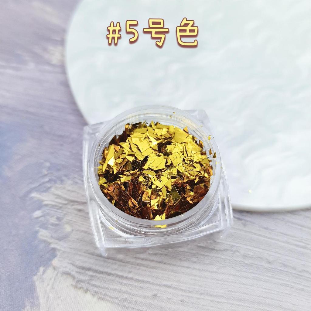 Aurora Nail Art Irregular Glass Shards - Candy Cellophane Flakes