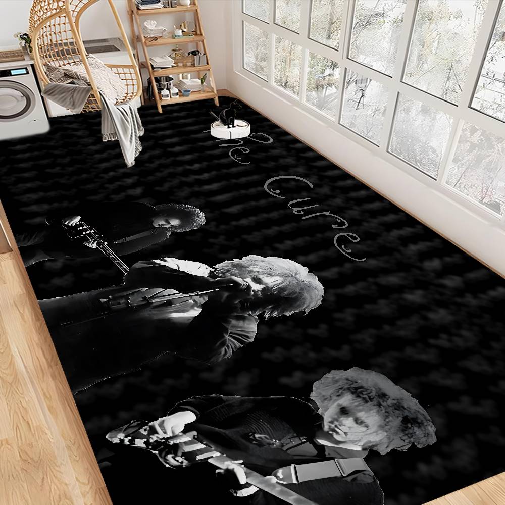 

The C-Cure Logo Band Floor Mat Cheaper Anti-slip Modern Living Room Balcony Printed Bedside Mats 50x80cm