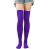New Autumn Winter Christmas Socks Women Knee High Socks Halloween Purple Stockings Korean Fashion Knee High Stockings