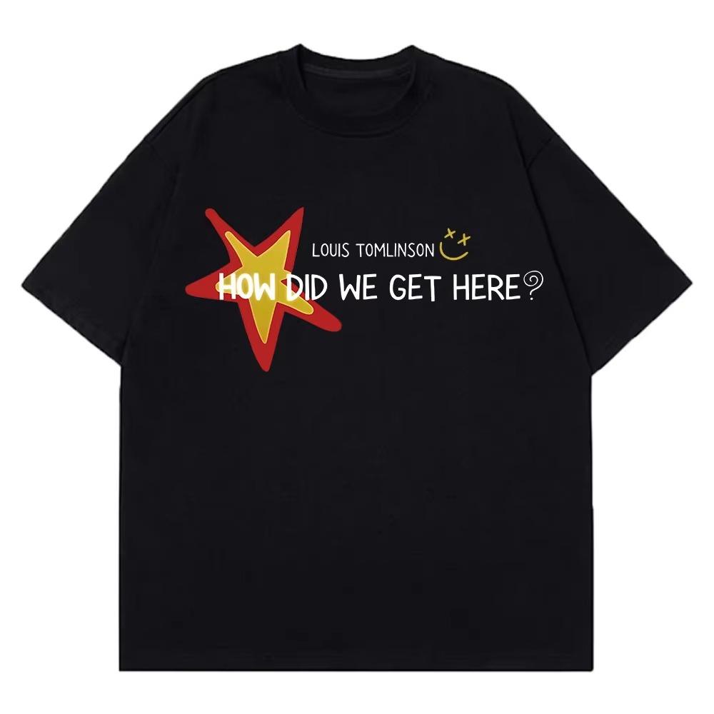 

Singer Louis Tomlinson How Did I Get Here Tour 2026 Print Tees Men Women Hip-hop Casual T-shirts Vintage Aesthetic Trendy Tee... 5XL різнокольоровий