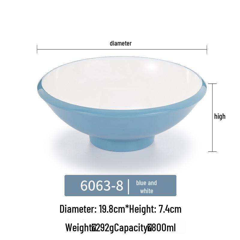Melamine Noodle Bowl for Noodle Restaurants: Ideal for Luosifen, Malatang, Rice Noodles, and Chongqing Xiaomian