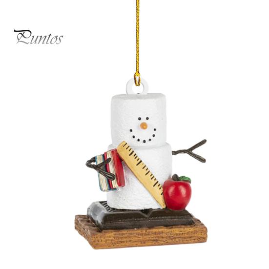 Vánoční závěsná dekorace sněhulák 3D akrylové opakovaně použitelné auto zpětné zrcátko kreslený přívěsek vánoční stromeček ozdoba na párty dárky